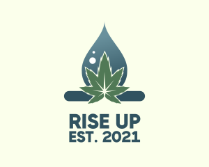 Cannabis Oil Droplet  logo design