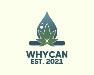 Marijuana Dispensary - Cannabis Oil Droplet logo design