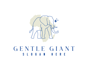 Africa Safari Elephant logo design