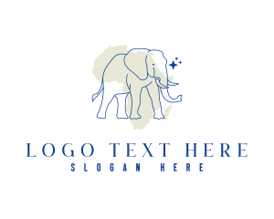 Sanctuary - Africa Safari Elephant logo design