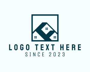 Residence - House Roofing Contractor logo design