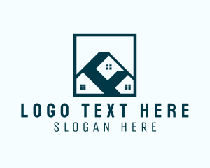 House Roofing Contractor  Logo