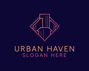 Urban City Diamond logo design