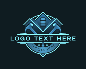 Realtor - Hammer Paint Contractor logo design