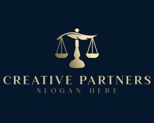 Legal Justice Scale logo design