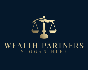 Legal Justice Scale logo design