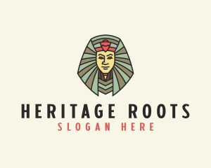 Ancestor - Egyptian Royal King logo design