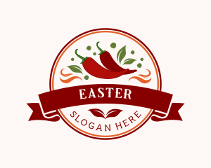 Eat - Organic Spicy Chili logo design