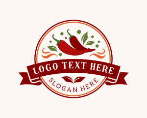 Flavor - Organic Spicy Chili logo design