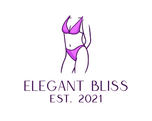 Model - Human Body Swimsuit logo design