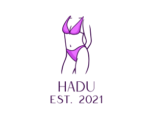 Modeling - Human Body Swimsuit logo design