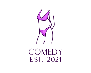 Modeling - Human Body Swimsuit logo design