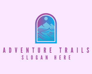 Mountain River Arch logo design