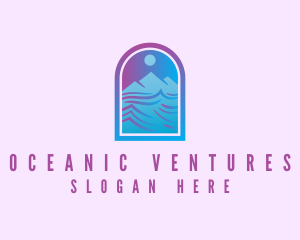 Mountain River Arch logo design