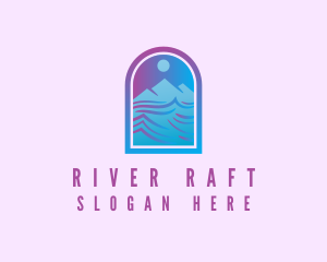 Mountain River Arch logo design