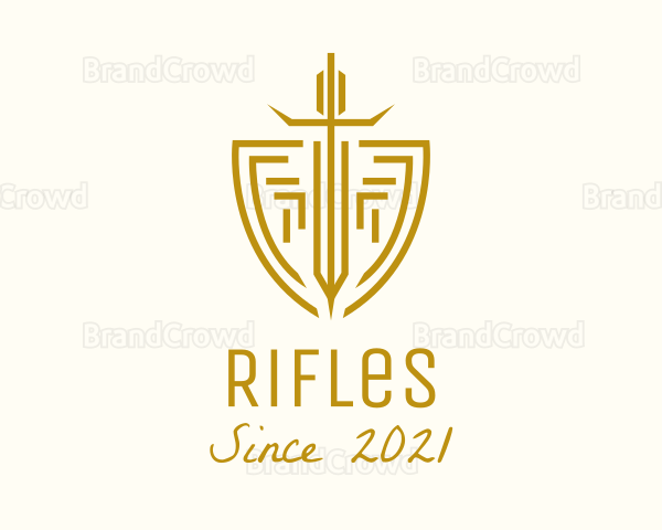 Warrior Sword & Shield Logo