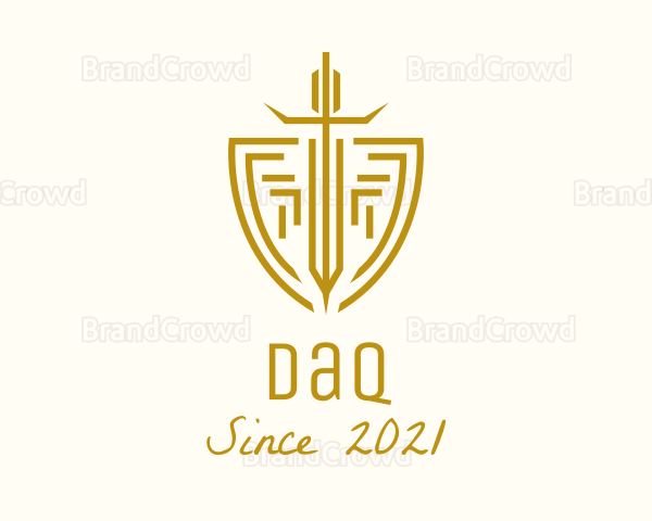 Warrior Sword & Shield Logo