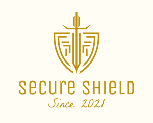 Safeguard - Warrior Sword & Shield logo design