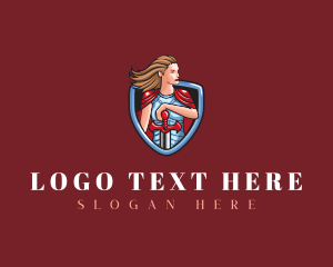 Greek - Warrior Fighter Hero logo design