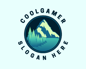 Traveler - Mountain Summit Landscape logo design