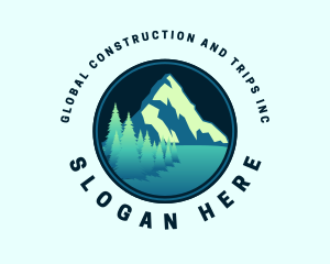 Peak - Mountain Summit Landscape logo design
