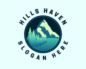 Mountain Summit Landscape logo design