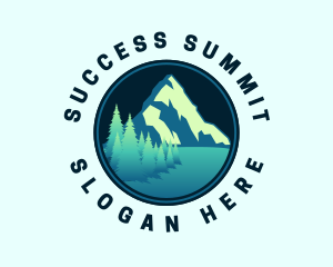 Mountain Summit Landscape logo design