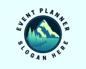 Scenery - Mountain Summit Landscape logo design