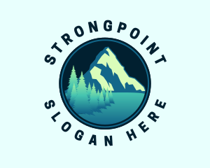 Hills - Mountain Summit Landscape logo design