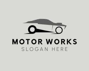 Motor - Race Automobile Motor logo design