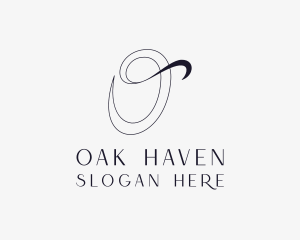 Elegant Boutique Fashion Letter O logo design