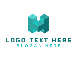 Vc - Creative Multimedia Letter H logo design