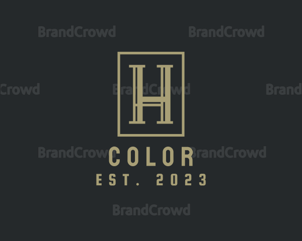 Elegant Startup Business Letter H Logo