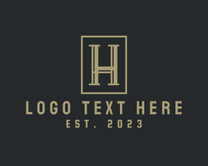 Distillery - Elegant Startup Business Letter H logo design