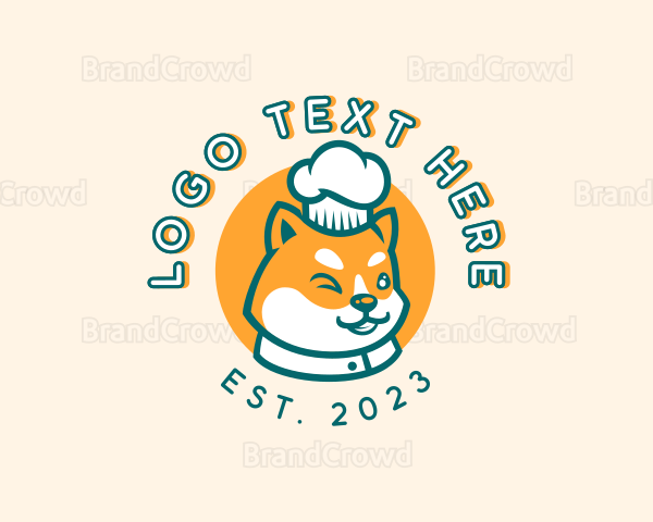 Pet Shop Dog Chef Logo