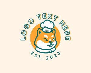 Shiba Inu - Pet Shop Dog Chef logo design