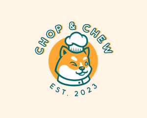 Shiba Inu - Pet Shop Dog Chef logo design