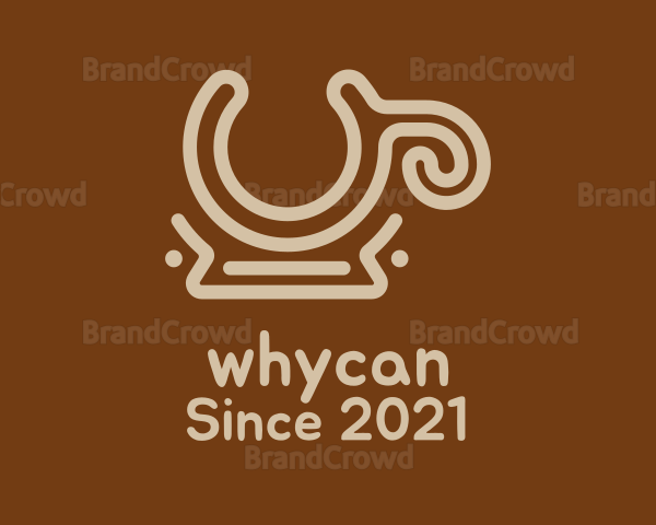 Brown Coffee Mug Logo