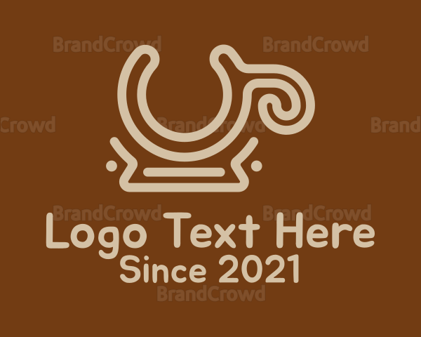 Brown Coffee Mug Logo