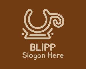 Brown Coffee Mug  Logo