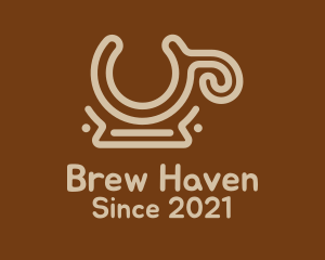 Brown Coffee Mug  logo design