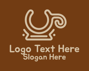 Brown Coffee Mug  Logo