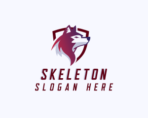 Game Streaming - Wolf Shield Clan logo design
