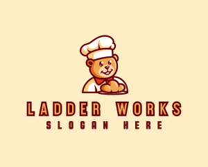 Bear Bread Baker logo design