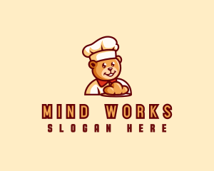 Bear Bread Baker logo design