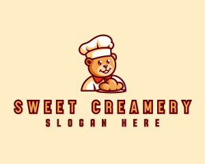 Bear Bread Baker logo design