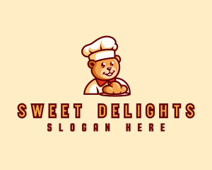 Bear Bread Baker logo design