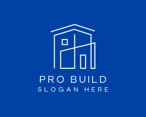 House Draft Construction logo design