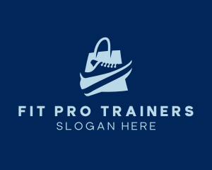 Trainers - Shoe Sneakers Shopping logo design