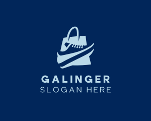 Supermarket - Shoe Sneakers Shopping logo design